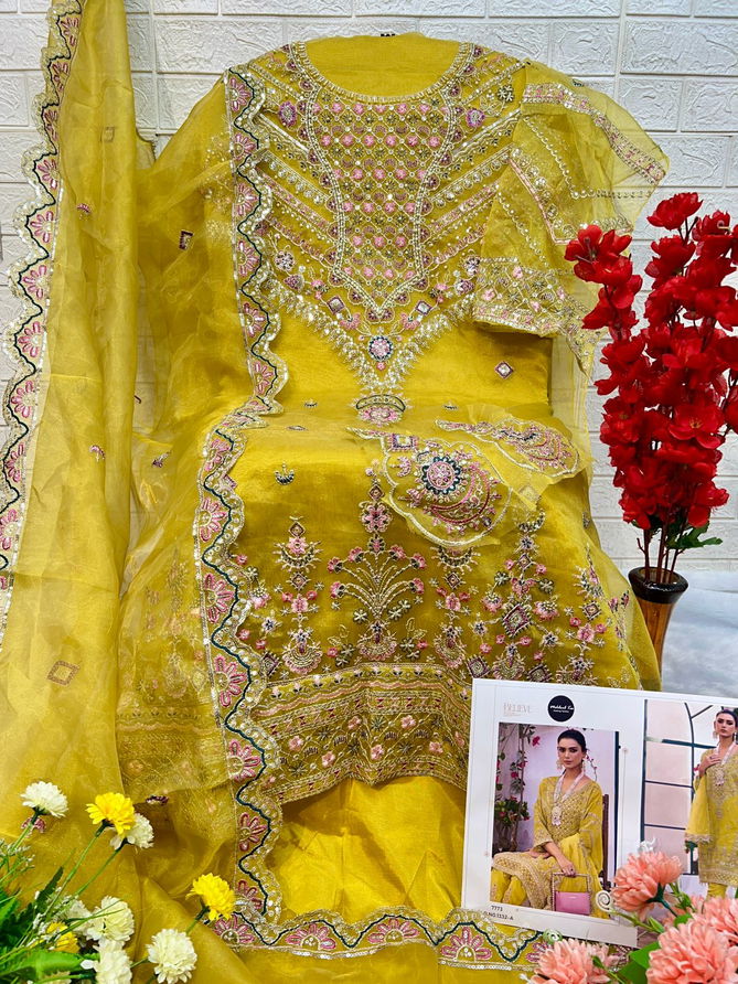 1332 A To D Mehboob Tex Embroidery Organza Pakistani Suits Wholesale Suppliers In India
